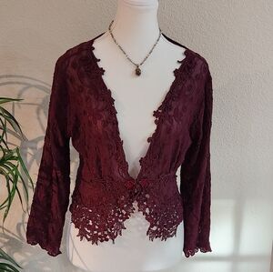 Claire Pettibone Lace Cardigan